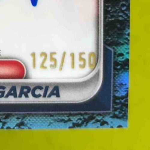 2024 Bowman Johanfran Garcia Chrome Auto Blue Lunar Refractor /150 Prospect Sox