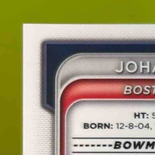 2024 Bowman Johanfran Garcia Chrome Auto Blue Lunar Refractor /150 Prospect Sox