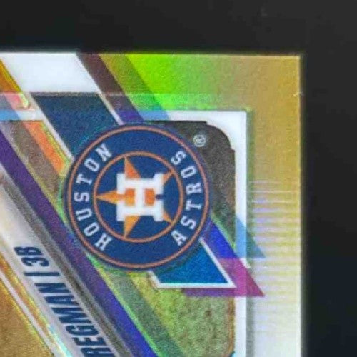 2021 Topps Chrome Alex Bregman Gold Wave Refractor 12/50 #149 Houston Astros
