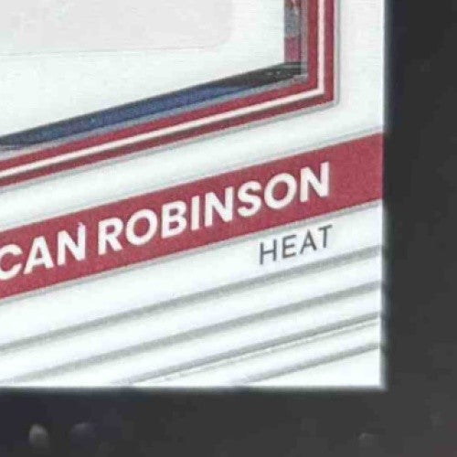 2022-23 Panini Donruss Optic Duncan Robinson Dominators Signatures 3/99 Heat