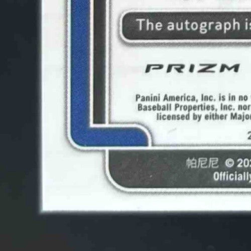 2022 Panini Prizm Spencer Strider Rookie Auto Blue 44/149 RC Atlanta Braves