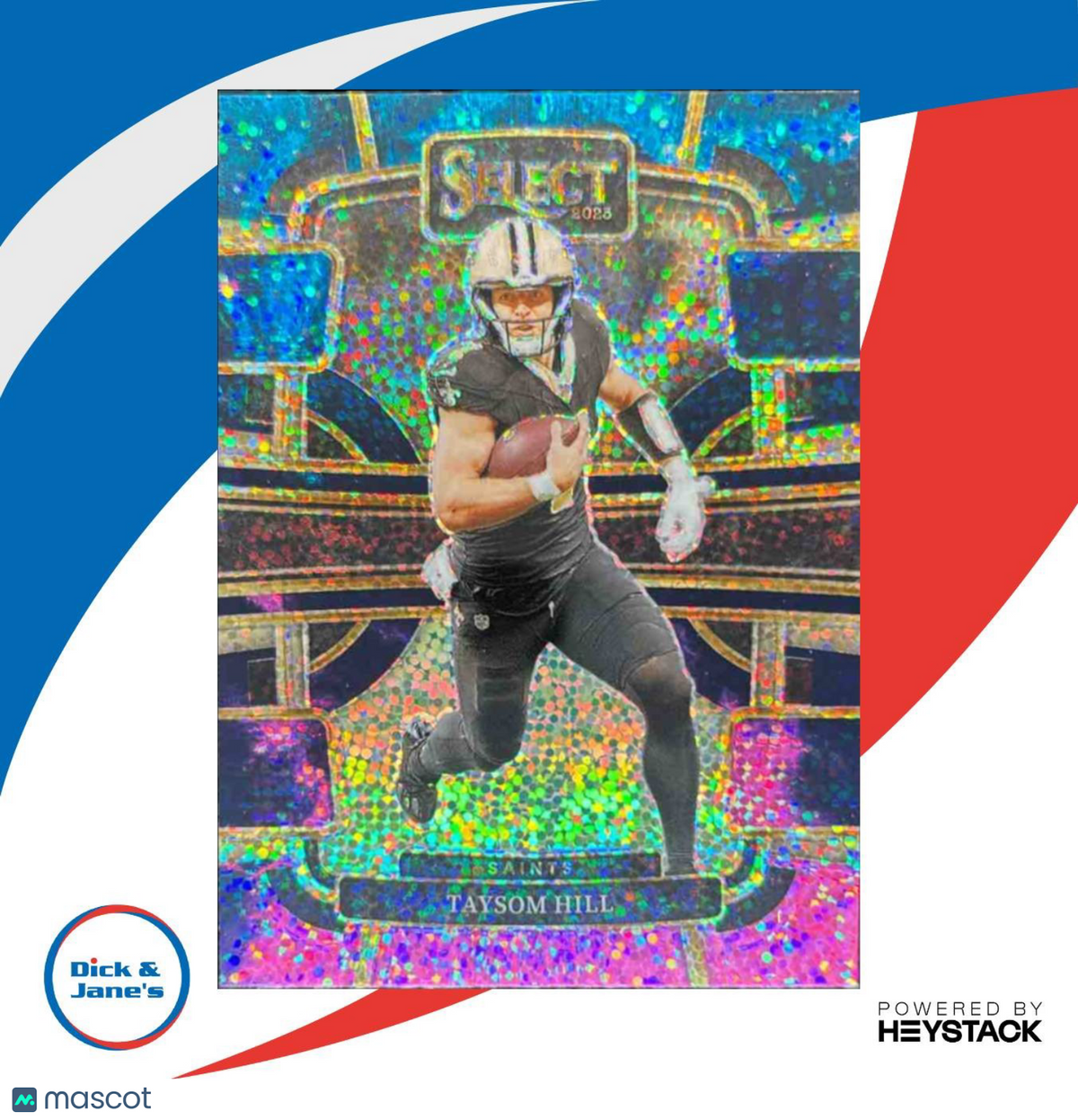 2023 Panini Select Taysom Hill Cosmic Prizm SSP #71 Concourse New Orleans Saints