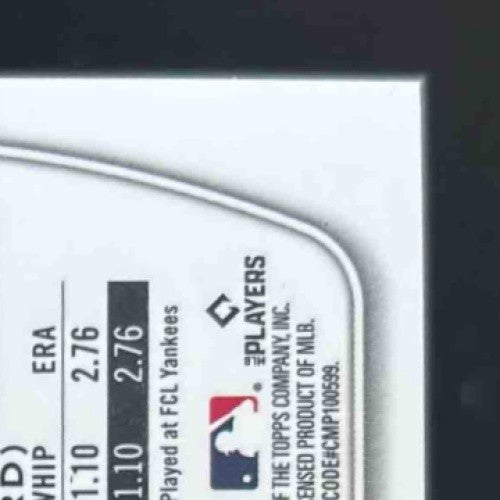 2025 Bowman Chrome Sabier Marte Prospect Auto HTA Choice Refractor /150 Yankees