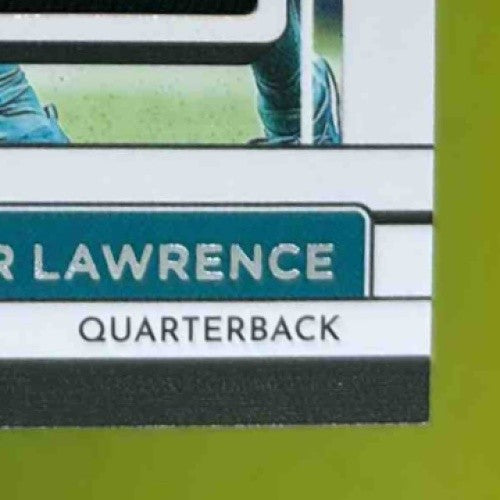 2022 Panini Donruss Trevor Lawrence Threads #TH-14 MEM Jacksonville Jaguars