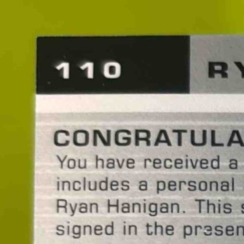 2008 SPx Ryan Hanigan Rookie Signatures Silver #110 RC Auto Cincinnati Reds