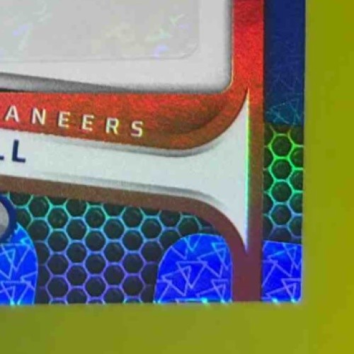 2022 Panini Certified Logan Hall Rookie Signatures Mirror Blue /75 RC Buccaneers