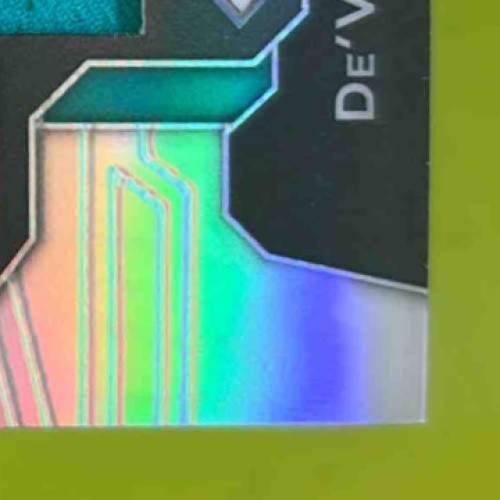 2023 Panini Prizm De'Von Achane Rookie Gear #RG-DA MEM RC Miami Dolphins