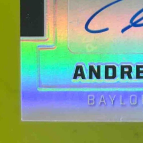 2016 Panini Prizm Collegiate Draft Picks Andrew Billings Auto Prizms #182 RC