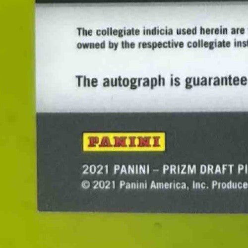 2021 Panini Prizm Draft Picks Collegiate Matt Bushman Auto Orange Ice #DPA-MAT