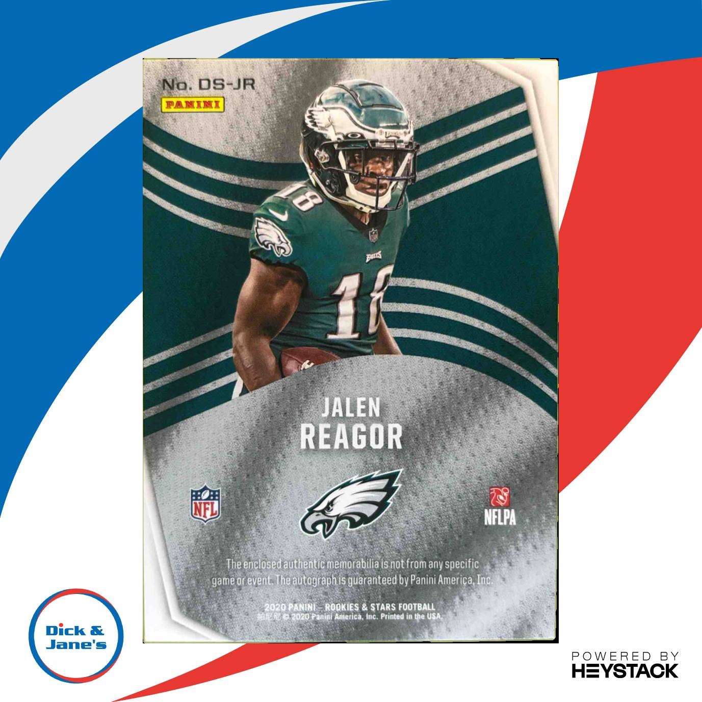 2020 Rookies & Stars Jalen Reagor Dress for Success /99 RC Auto Eagles