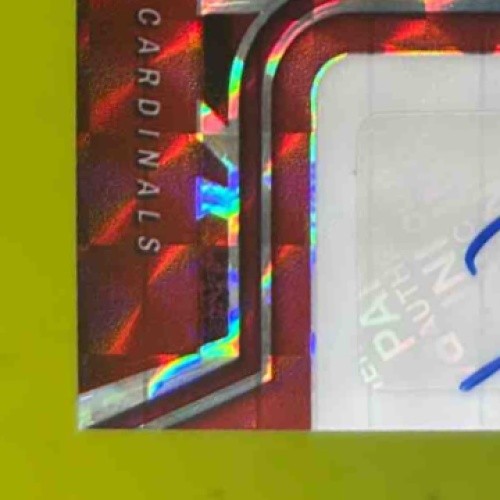 2022 Panini Mosaic Keaontay Ingram Rookie Auto Red #RAM-KI RC Arizona Cardinals