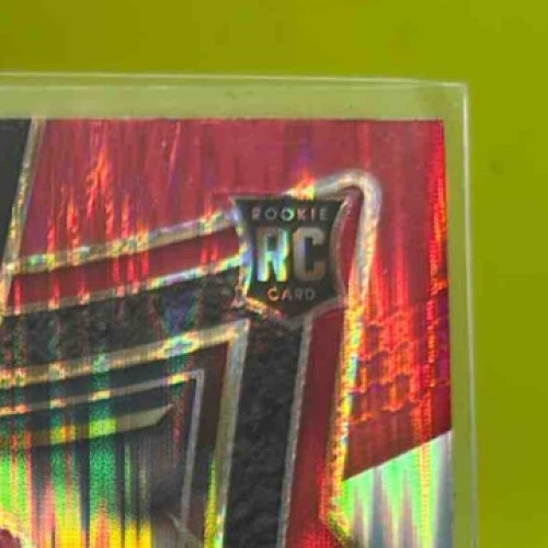 2024 Select Xavier Worthy Concourse Red and Yellow Prizm Shock #32 RC Chiefs