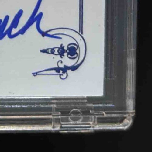 2014 Panini Hall of Fame 75th #38 Johnny Bench Signatures Blue /25 Auto Reds