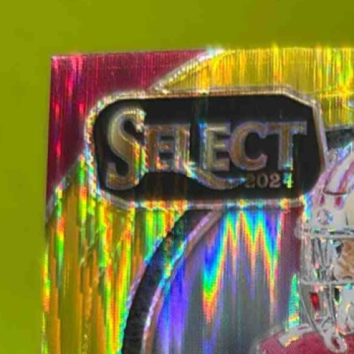 2024 Select Ricky Pearsall Club Red and Yellow Prizm Shock #285 RC 49ers