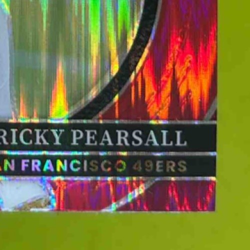 2024 Select Ricky Pearsall Club Red and Yellow Prizm Shock #285 RC 49ers