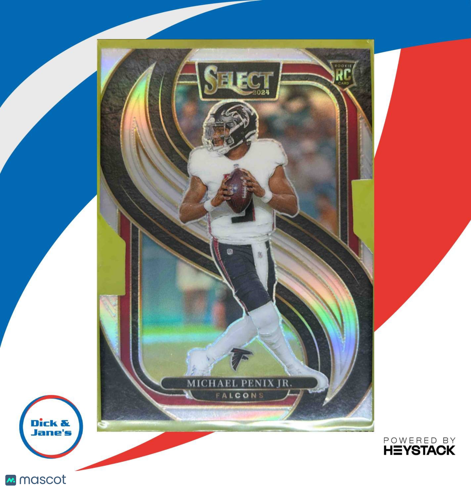 2024 Select Michael Penix Jr. Premier Silver Prizm Die-Cut #110 Atlanta Falcons