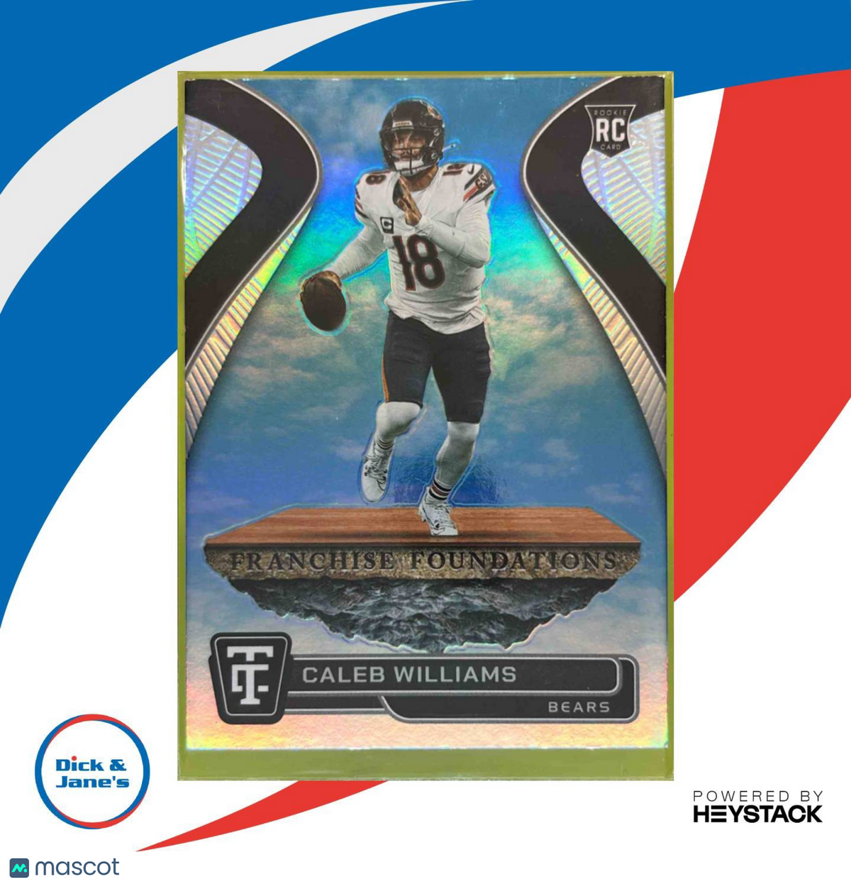 2024 Totally Certified Caleb Williams Franchise Foundations #1 Chicago Bears