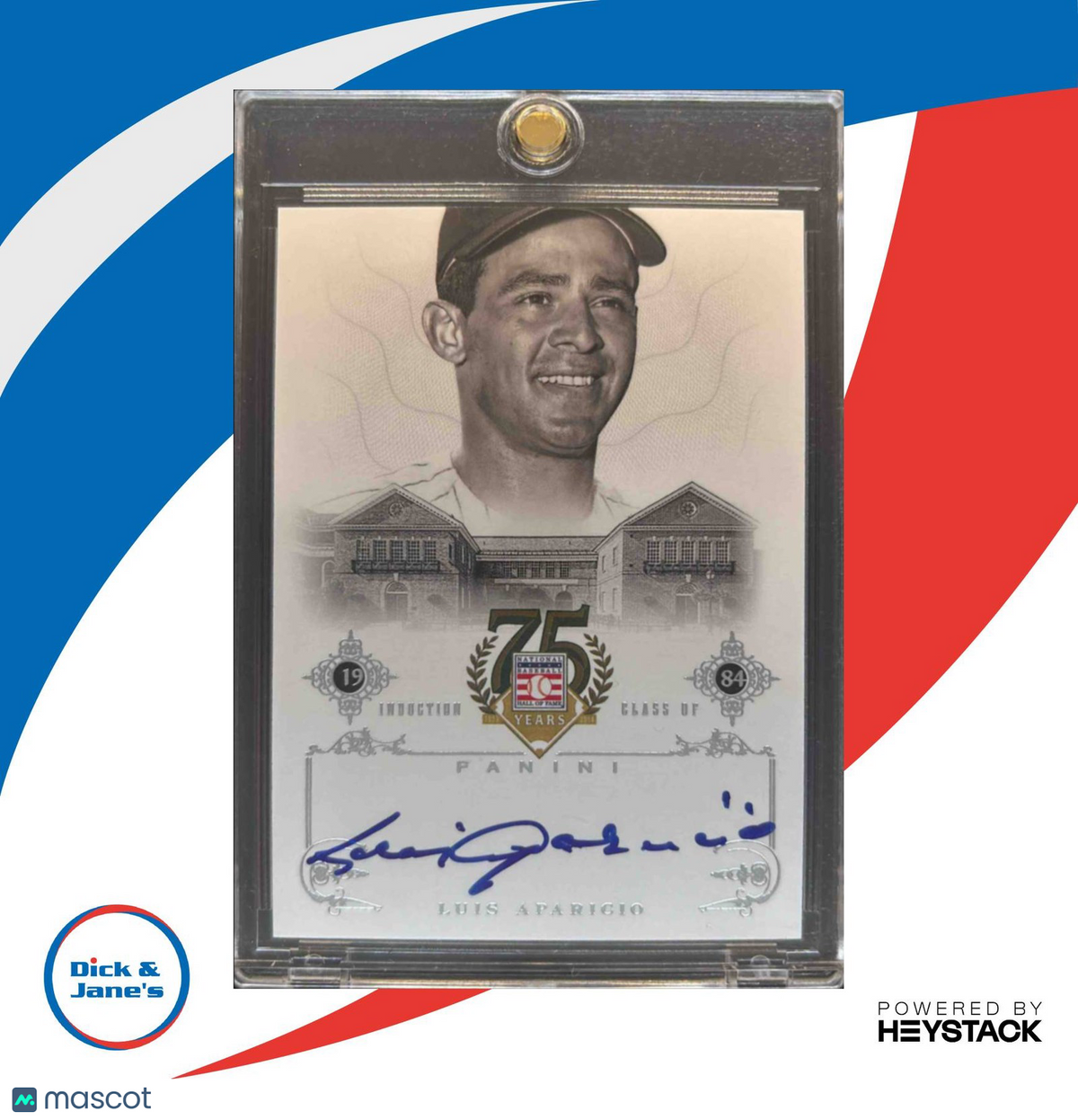 2014 Panini Hall of Fame 75th Luis Aparicio Signatures 41 Auto Chicago White Sox