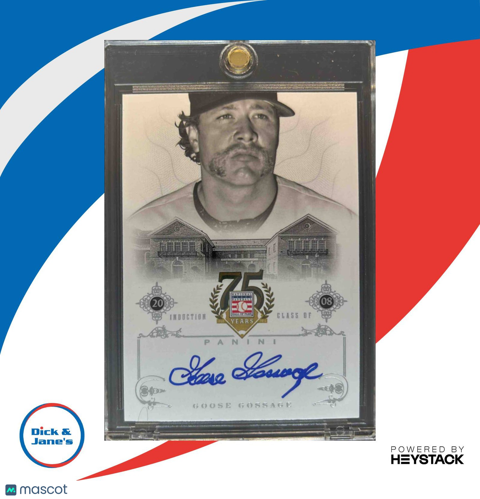 2014 Panini Hall of Fame 75th Goose Gossage Signatures #30 Auto Yankees