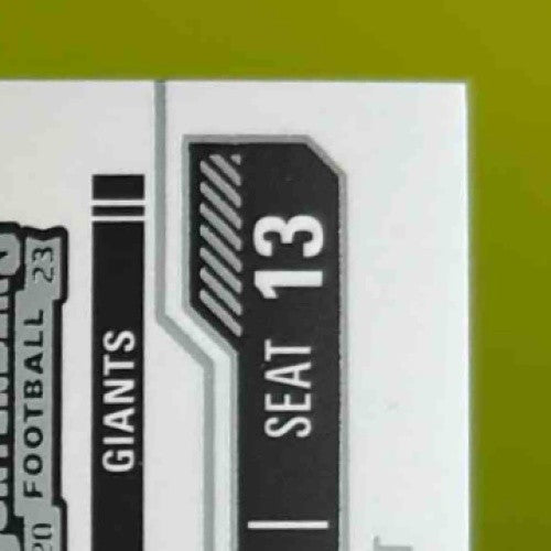 2023 Panini Contenders Jalin Hyatt Rookie Ticket Swatches #TS15 New York Giants