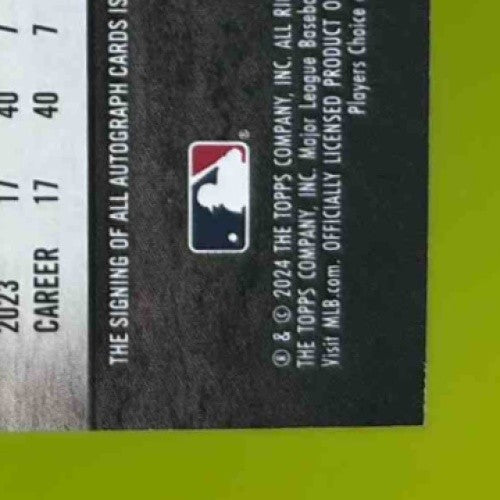 2024 Topps Stadium Club J.P. Martinez Auto #SCBA-JMA RC Texas Rangers