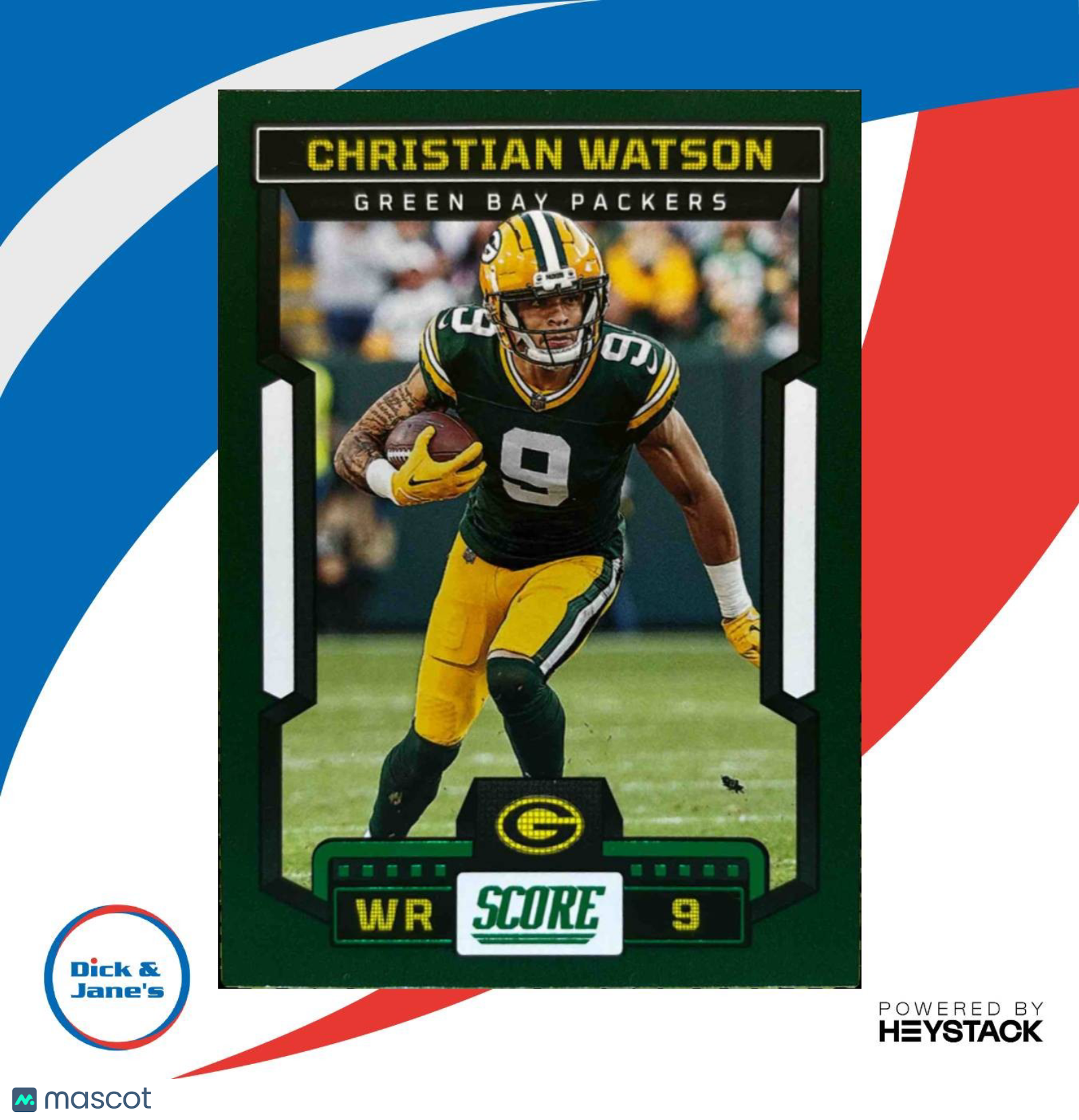 2023 Panini Score Christian Watson Green #93 Bay Packers