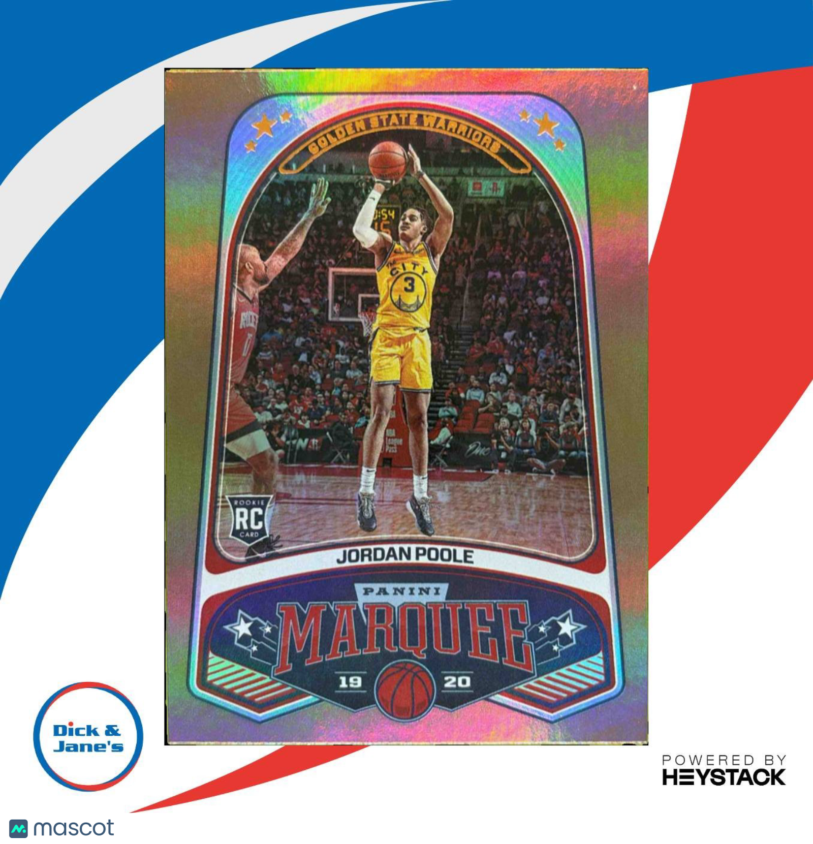 2019-20 Chronicles Jordan Poole Bronze #264 RC Marquee Golden State Warriors