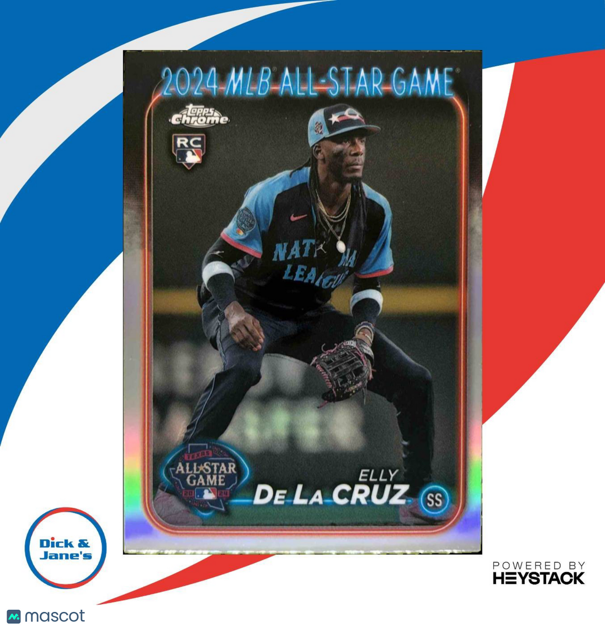 2024 Topps Chrome Update Elly De La Cruz All-Star Game RC Cincinnati Reds