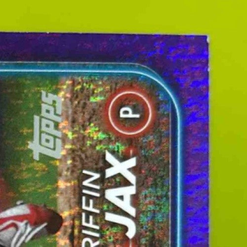 2024 Topps Update Griffin Jax Purple Holofoil 775/799 #US43 Minnesota Twins