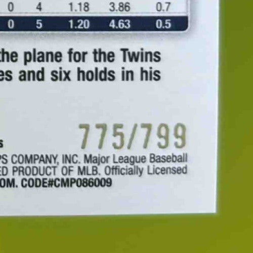 2024 Topps Update Griffin Jax Purple Holofoil 775/799 #US43 Minnesota Twins