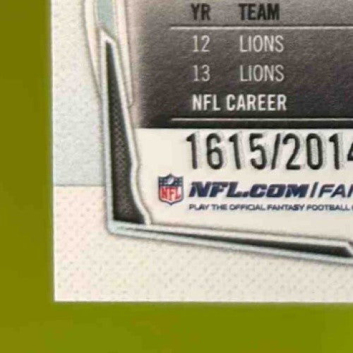 2014 Topps Ndamukong Suh Gold 1615/2014 #246 Detroit Lions