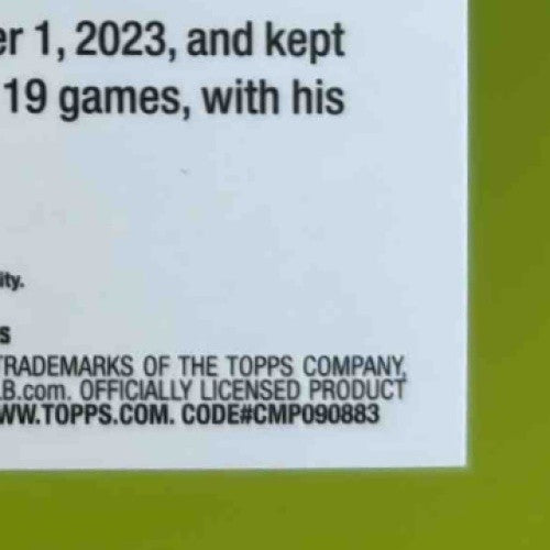 2024 Topps Chrome Update Nick Loftin Auto Gold Wave Refractor /50 Royals