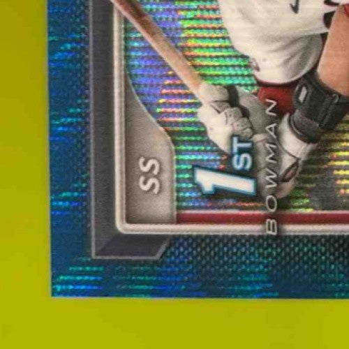 2024 Bowman Draft Randal Diaz Chrome Auto Blue Wave /150 1st Prospect Nationals