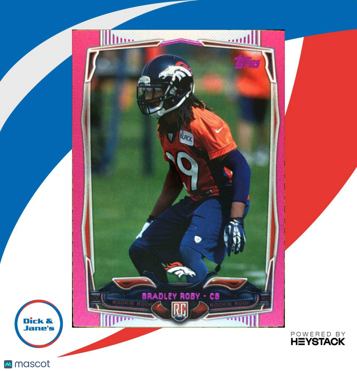 2014 Topps Bradley Roby Pink 21/499 #366 RC Denver Broncos
