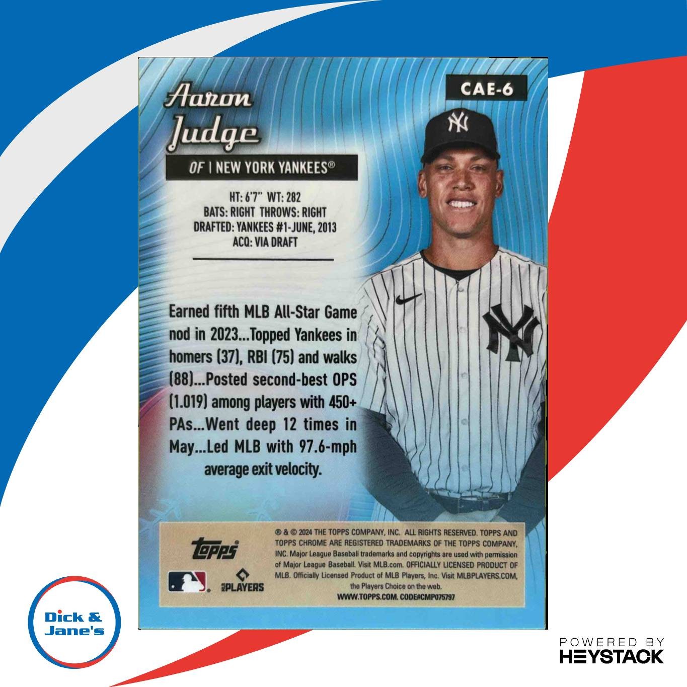 2024 Topps Chrome Aaron Judge All Etch #CAE-6 New York Yankees