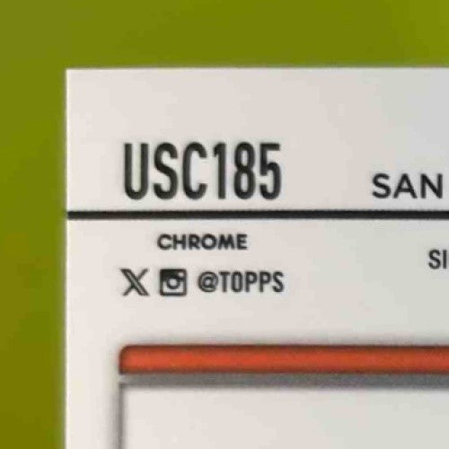 2024 Topps Chrome Update Jung HOO Lee Green Refractor /99 #USC185 RC Giants