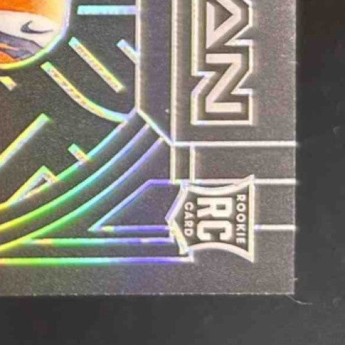 2024 Panini Obsidian Troy Franklin Rookie Jumbo Jersey Auto 219/299 Broncos