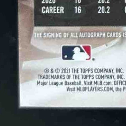 2021 Topps Stadium Club Yohan Ramirez Auto #SCBA-YR RC Seattle Mariners