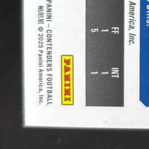 2024 Panini Contenders Edefuan Ulofoshio Rookie Auto Midfield /50 #240 Bills