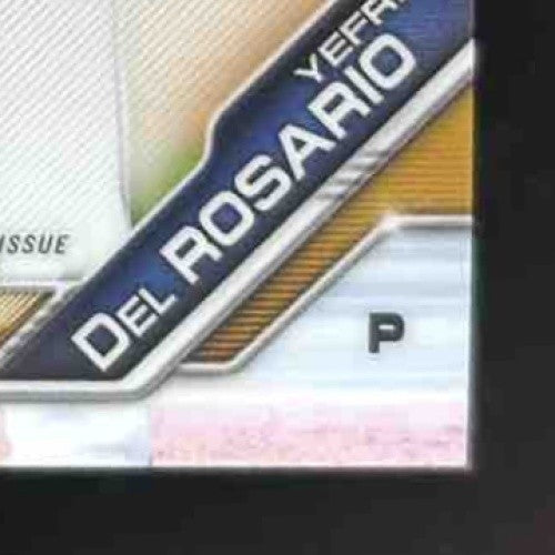 2019 Bowman Chrome Yefri Del Rosario Auto 1st Prospect Kansas City Royals