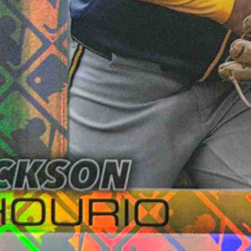 2025 Topps Chrome Jackson Chourio Image Variation LogoFractor #262 Brewers