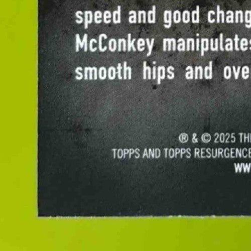 2024 Topps Resurgence Ladd McConkey Voltaic #V-12 RC Los Angeles Chargers