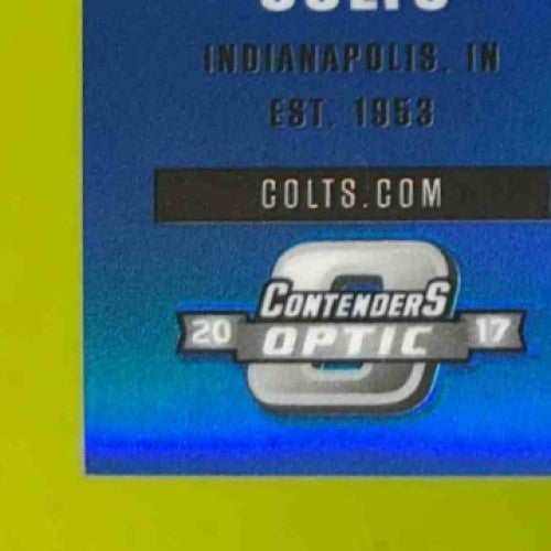 2017 Contenders Optic Andrew Luck Blue 66/99 #16 Season Ticket COLOR MATCH