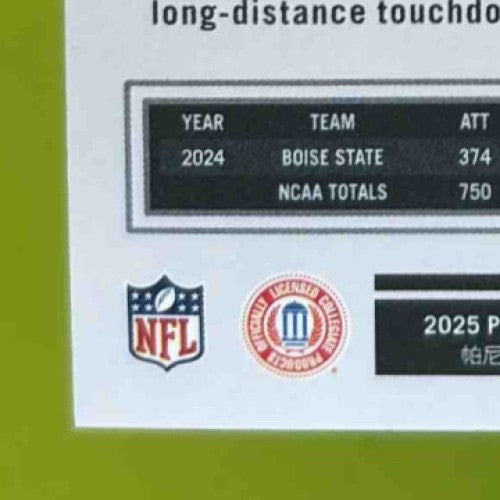 2025 Panini Luminance Ashton Jeanty Teal /35 #108 RC Las Vegas Raiders