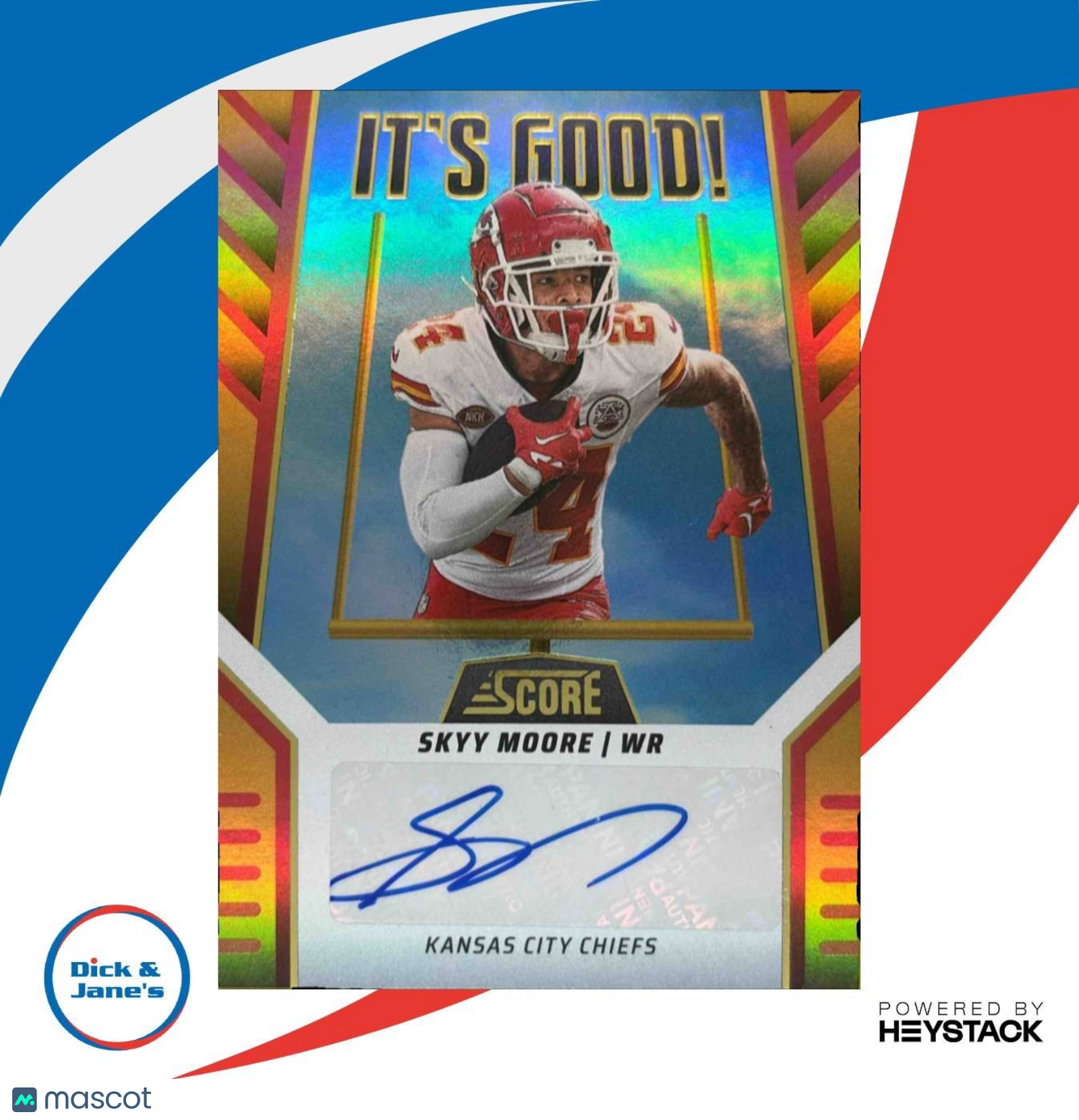 2024 Panini Score Skyy Moore It's Good! Graphs #IG-SKE Auto Kansas City Chiefs