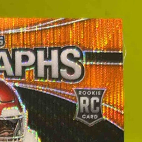 2024 Panini Prizm Collegiate Draft Picks Nelson Ceaser Pick Auto Orange Wave