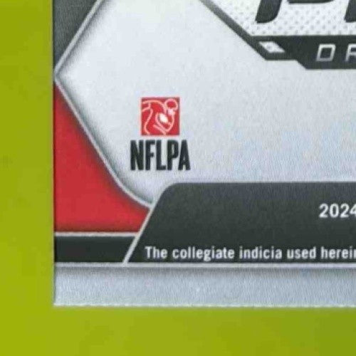 2024 Panini Prizm Collegiate Draft Picks Nelson Ceaser Pick Auto Orange Wave