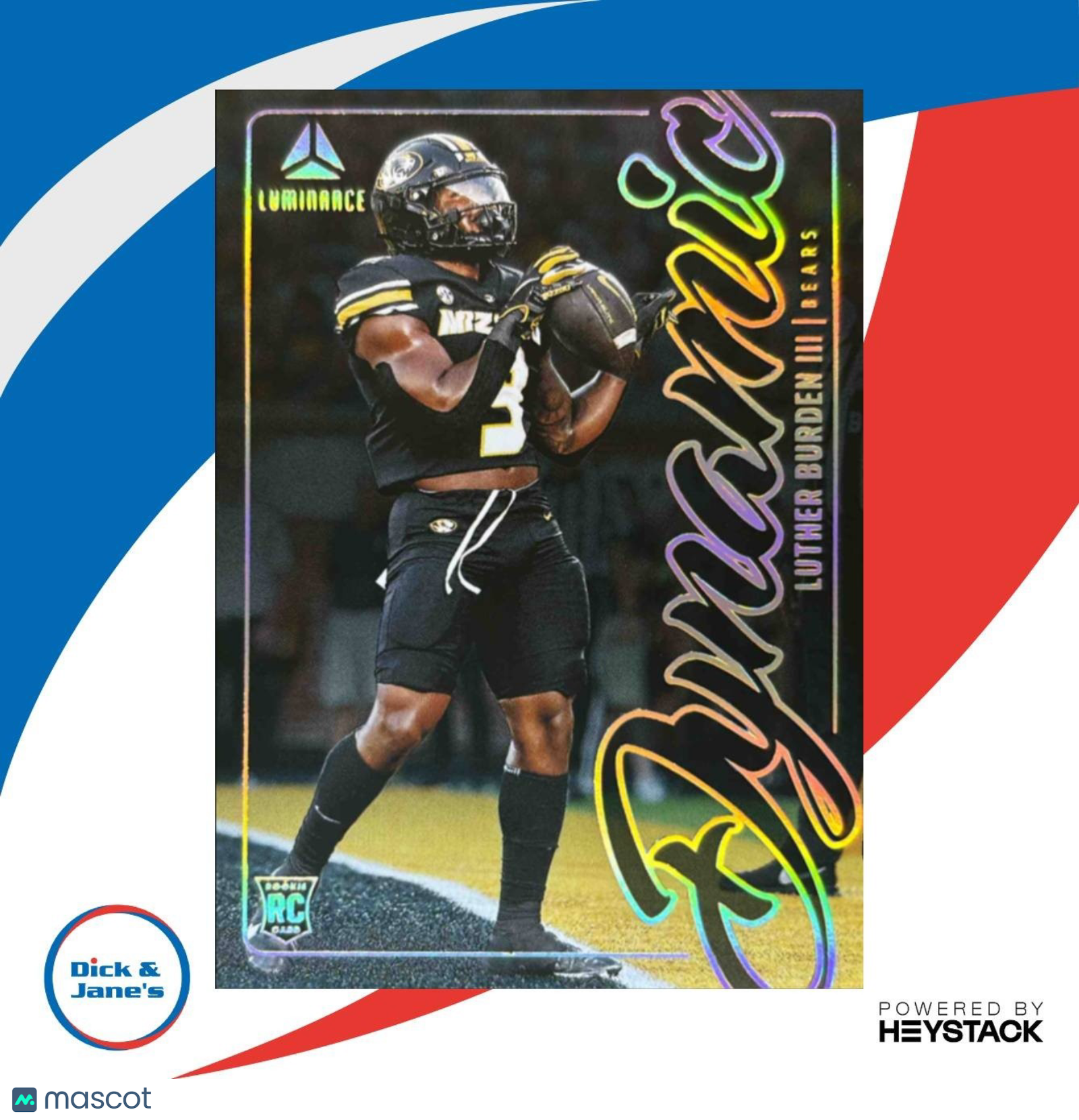 2025 Panini Luminance Luther Burden Dynamic Rookies #8 Chicago Bears