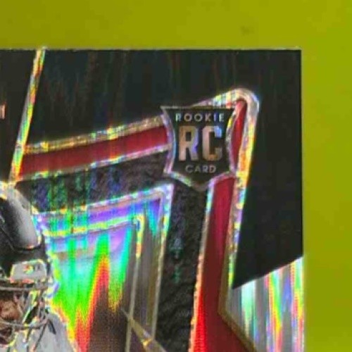 2024 Panini Select Michael Penix Jr. Black and Red Prizm Shock #80 RC Falcons