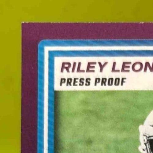 2025 Donruss Riley Leonard Press Proof Purple #341 RC Indianapolis Colts